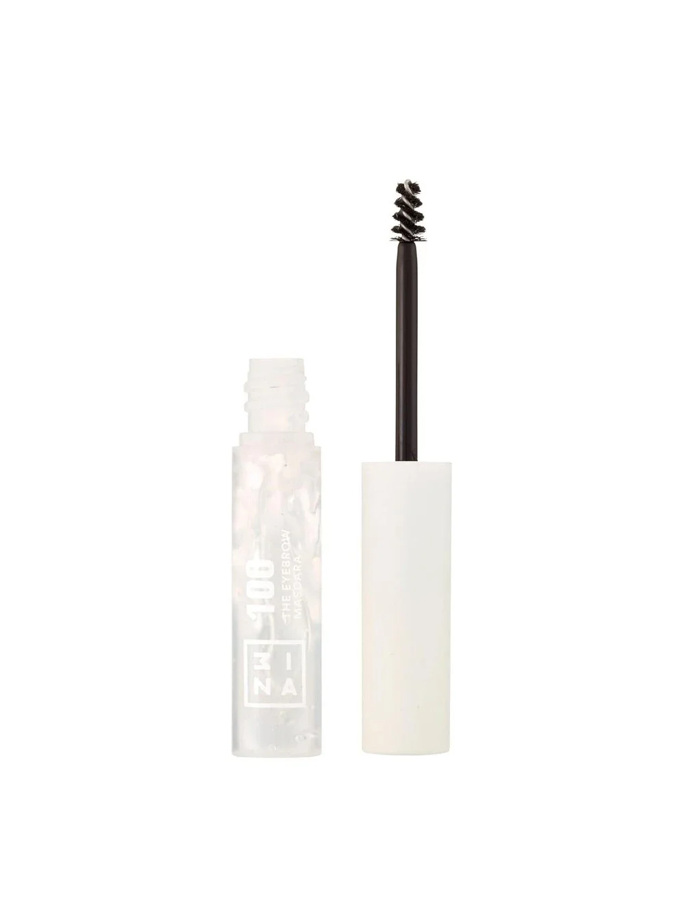 3INA MAKEUP The Eyebrow Mascara 100 Transparent 4mL Travel Size  **NEW**
